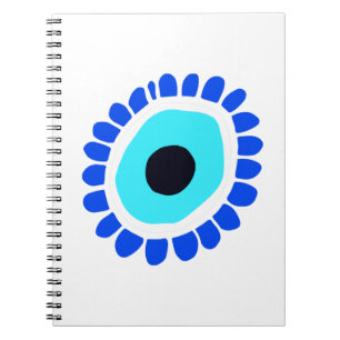 Caderno Espiral Grego - Proteção dos olhos contra o símbolo Mau an