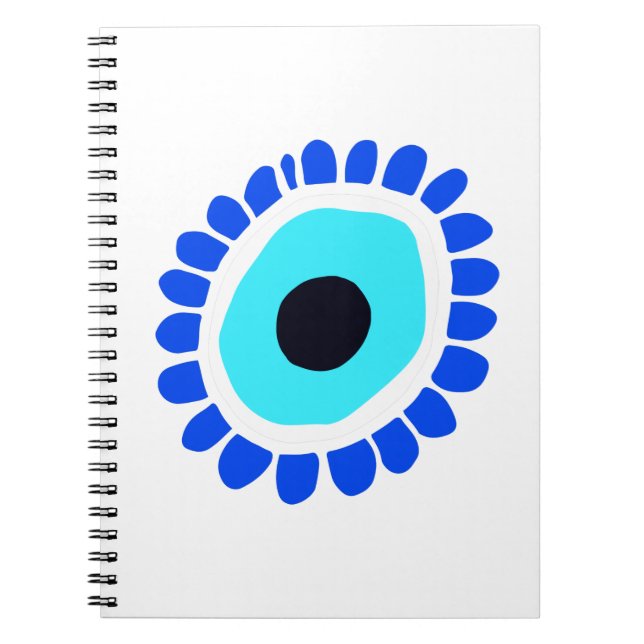 Caderno Espiral Grego - Proteção dos olhos contra o símbolo Mau an (Frente)