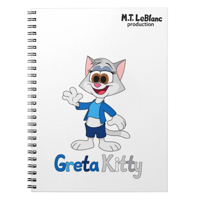 Caderno Espiral Greta Kitty  (Frente)