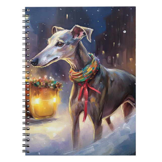 Caderno Espiral Greyhound Christmas Fesason (Frente)