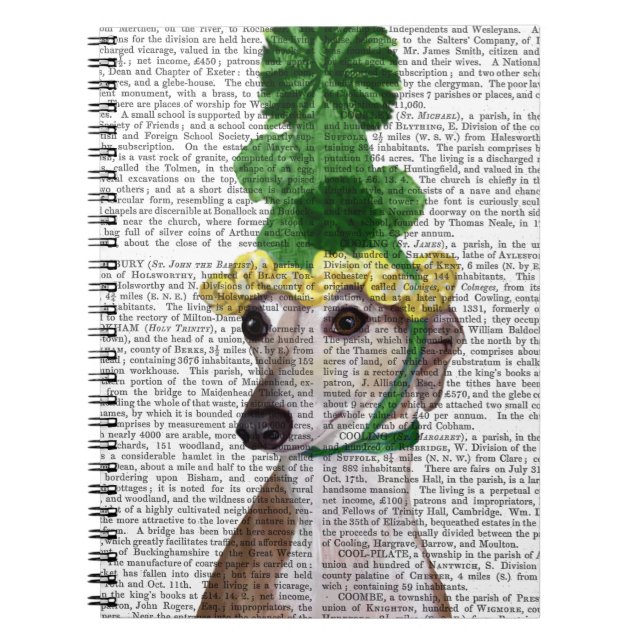 Caderno Espiral Greyhound em Green Knmit Hat 2 (Frente)