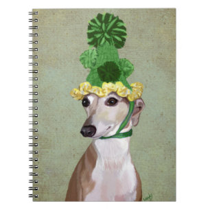 Caderno Espiral Greyhound no Chapéu Verde
