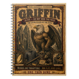 Caderno Espiral Griffin, Monstro de Circo Vintage