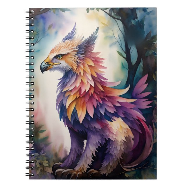 Caderno Espiral Griffin Night Multicolor Watercolor (Frente)