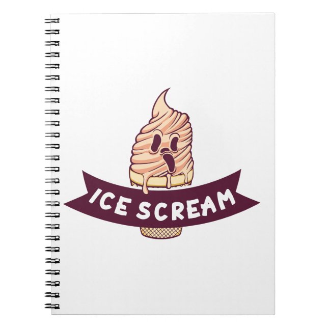 Caderno Espiral GRITAR de gelo (Frente)
