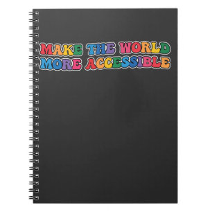 Caderno Espiral Groovy Torna o Mundo Mais Acessível Retro