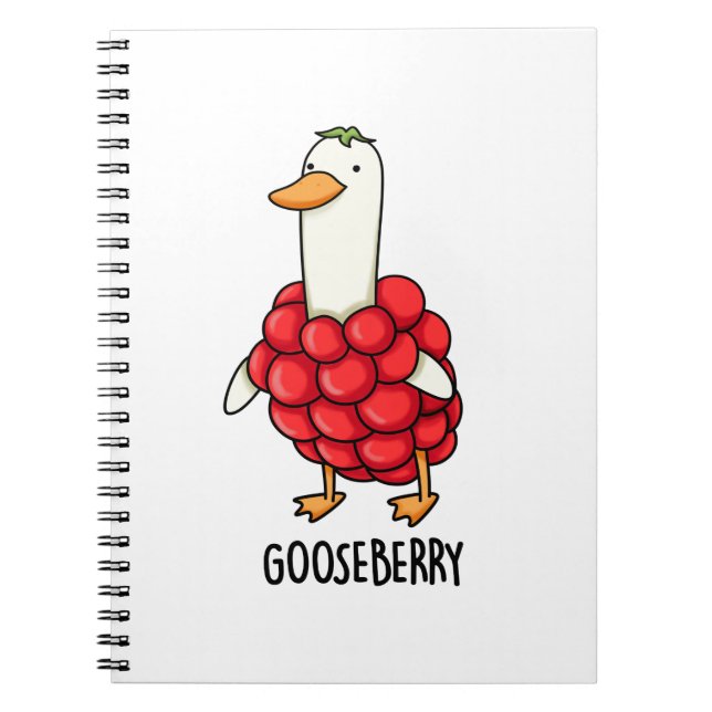 Caderno Espiral Groselha Funny Berry Piada  (Frente)