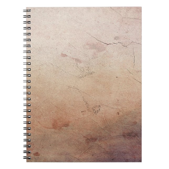 Caderno Espiral Grunge de textura de fundo da parede (Frente)
