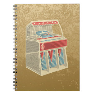 Caderno Espiral Grunge Jukebox