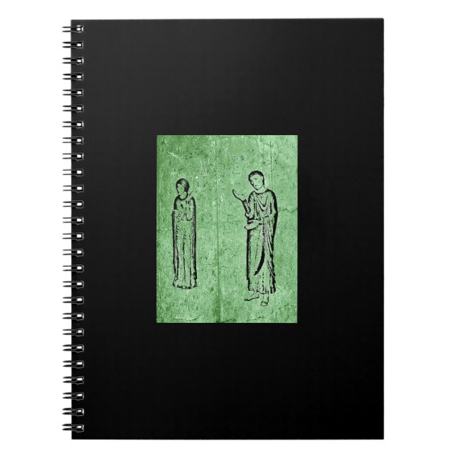 Caderno Espiral Grunge Medieval Status (Frente)