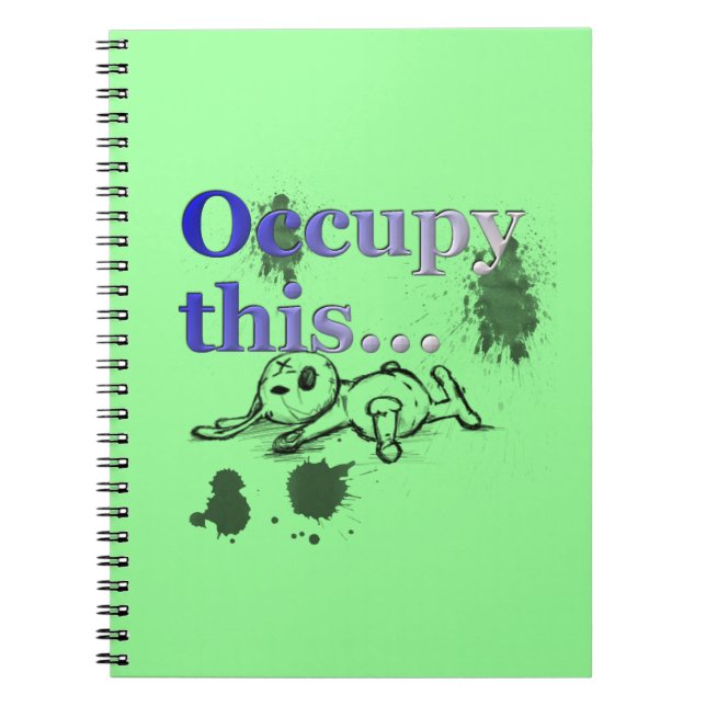 Caderno Espiral Grunge Urban Occupy Este Notebook (Frente)