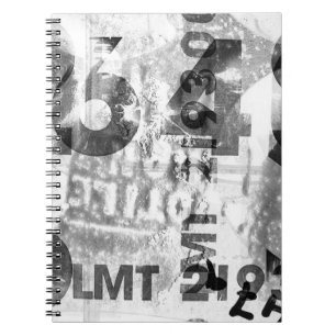 Caderno Espiral grungeabstract, envelhecido, alternativo, antigo, 