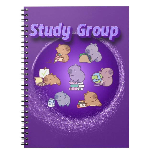 Caderno Espiral Grupo de Estudo Capybara (Frente)