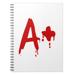 Caderno Espiral Grupo Sanguíneo A+ Hospital #Horror Positivo