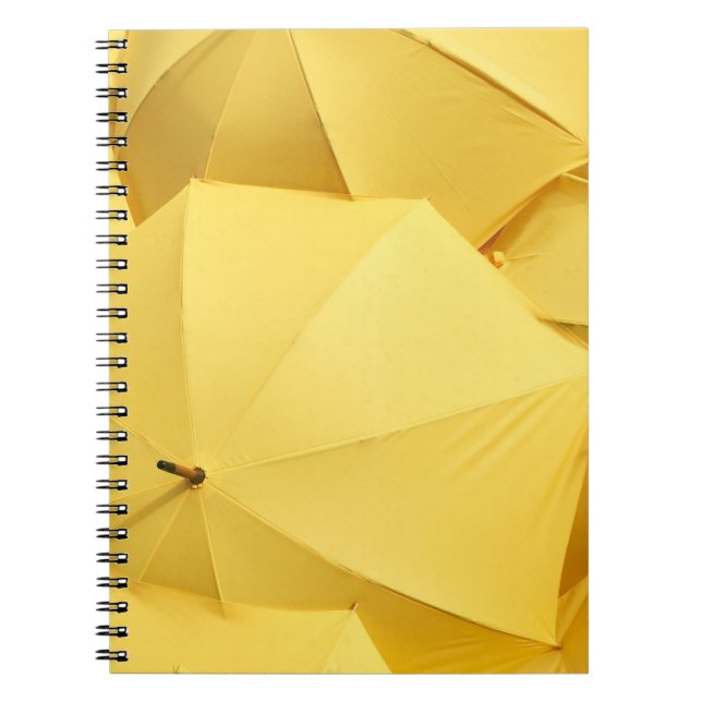 Caderno Espiral Guarda-chuva amarela (Frente)