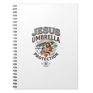 Caderno Espiral Guarda-Chuva Jesus Proteção Guarda-Chuva Jesus Pro