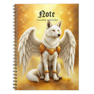 Caderno Espiral Guardião da Aurora – O Lobo de Asa Branca.