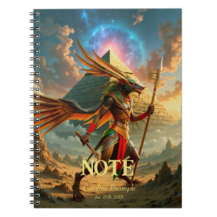 Caderno Espiral Guardião do Portão Celestial – Anúbis