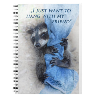 Caderno Espiral Guaxinim - Relaxando