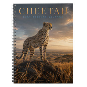 Caderno Espiral Guepardo Savana da África Oriental ANIMAIS