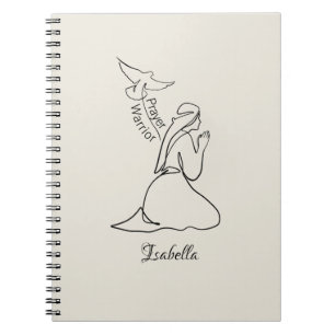 Caderno Espiral Guerreiro da Oração Design & Personalizar Nome