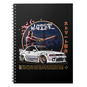Caderno Espiral Guerreiro de Rua Samurai - Motorista Skyline