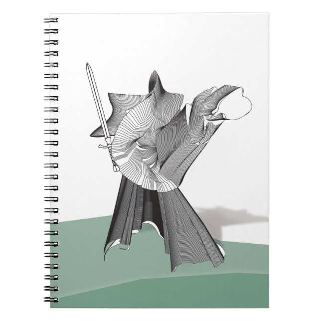 Caderno Espiral Guerreiro digital (Frente)