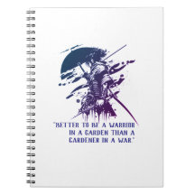 Guerreiro Samurai Minimalista Tinta Azul Espiral