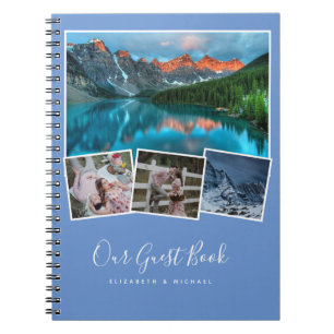 Caderno Espiral Guestbook de Casamento de Orçamento Muitas Design