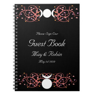 Caderno Espiral Guestbook do deus & da deusa para um Wiccan