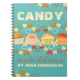 Caderno Espiral Guia de rebuçados de rebuçados coloridos personali