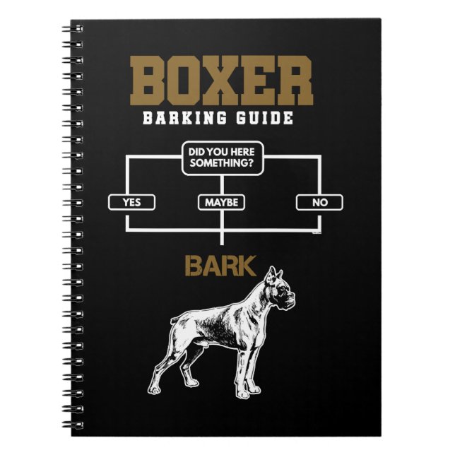 Caderno Espiral Guia do Boxer do Cão (Frente)