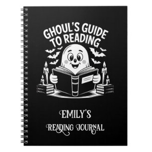 Caderno Espiral Guia Ghoul Candlelit com Diário de Leitura de Nome