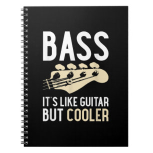 Caderno Espiral Guitar Lover Bass É como violão, mas mais legal