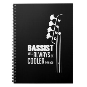Caderno Espiral Guitarista Bhelps Sempre Mais Frio Que Você Xmas