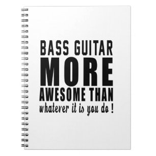 Caderno Espiral Guitarra baixa mais impressionante do que o que