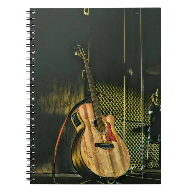 Caderno Espiral Guitarrista (Frente)