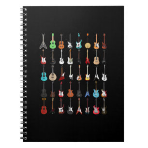 Caderno Espiral Guitarrista Guitarrista Instrumento Musical Rock a