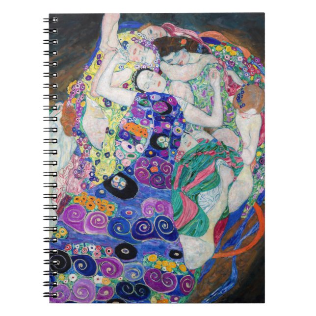 Caderno Espiral Gustav Klimt - A Virgem (Frente)