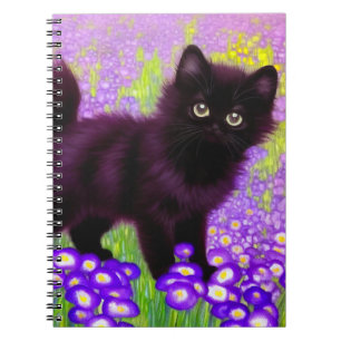 Caderno Espiral Gustav Klimt Black Kitten