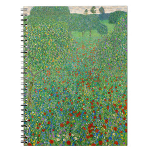 Caderno Espiral Gustav Klimt - Campo Poppy