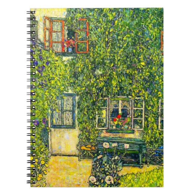 Caderno Espiral Gustav Klimt Casa de Guardaboschi (Frente)