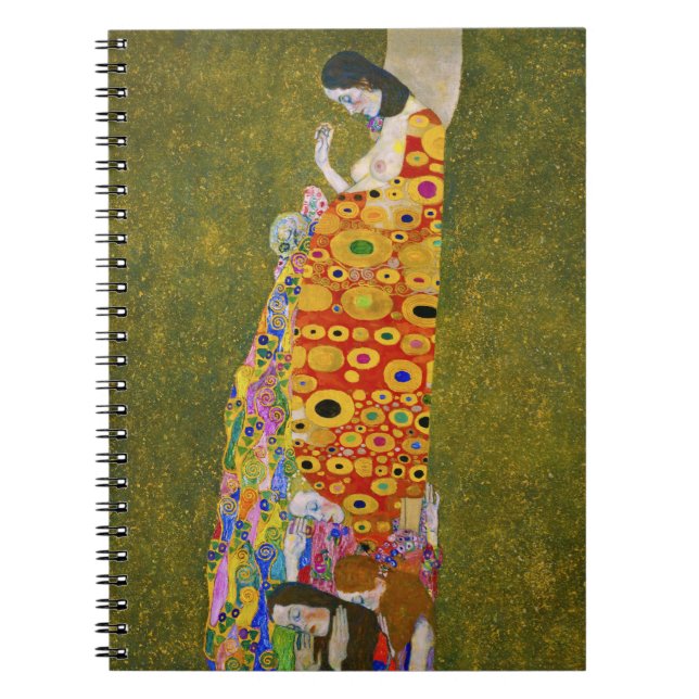 Caderno Espiral Gustav Klimt - Esperança II (Frente)