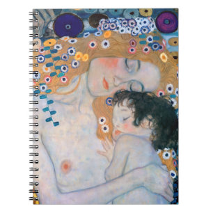 Caderno Espiral Gustav Klimt - Mãe e Filho