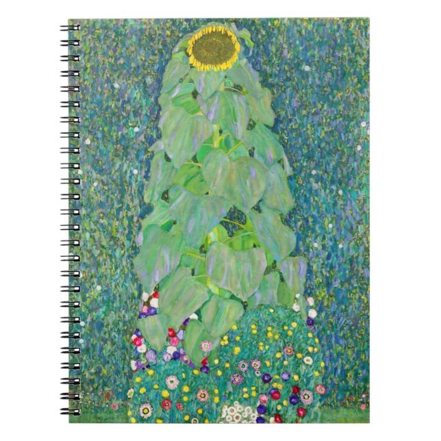 Caderno Espiral Gustav Klimt - O Girassol (Frente)