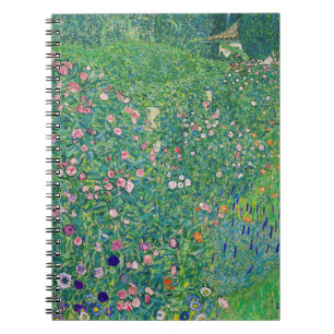 Caderno Espiral Gustav Klimt - Paisagem de Jardim Italiano