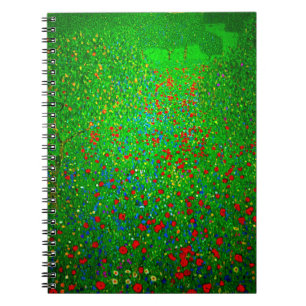 Caderno Espiral Gustav Klimt Poppy Field