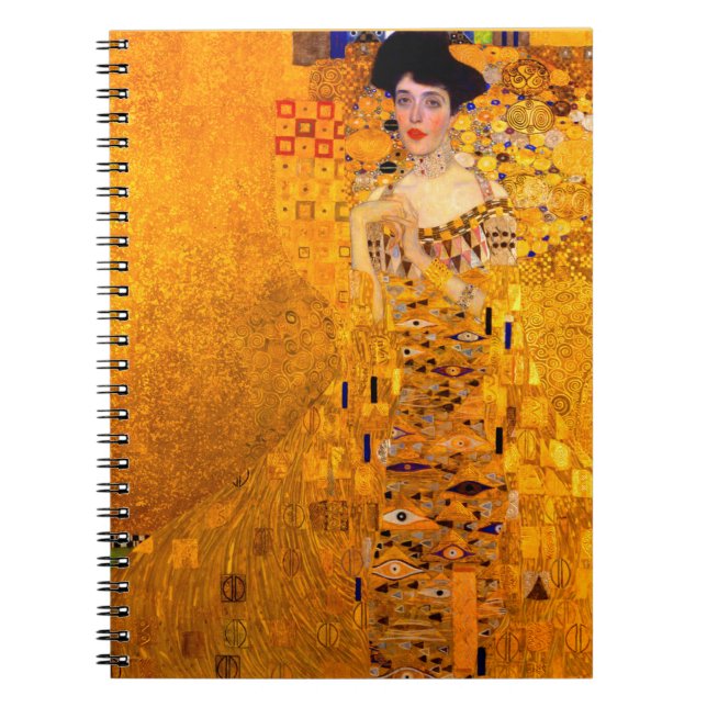 Caderno Espiral Gustav Klimt Retrato de Adele Bloch Bauer (Frente)