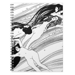 Caderno Espiral Gustav Klimt - Sangue de Peixe Arte Japonesa Surre