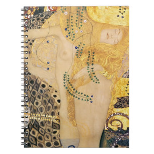 Caderno Espiral Gustav Klimt - Serpentes de Água I